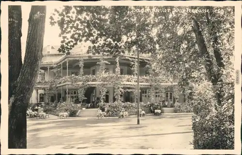 Badenweiler Straßenpartie an der Kurterrasse  Foto Ansichtskarte  1932