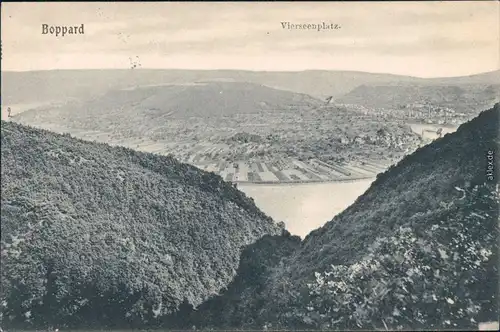 Boppard Vierseenplatz Ansichtskarte 1912