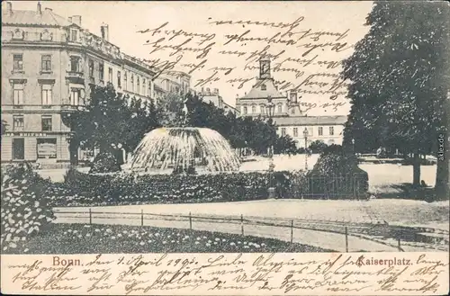 Bonn Kaiserplatz Ansichtskarte  1903