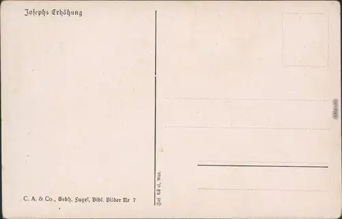 Ansichtskarte Ansichtskarte Josephs Erhöung Bibel Szene, Künstlerkarte 1928