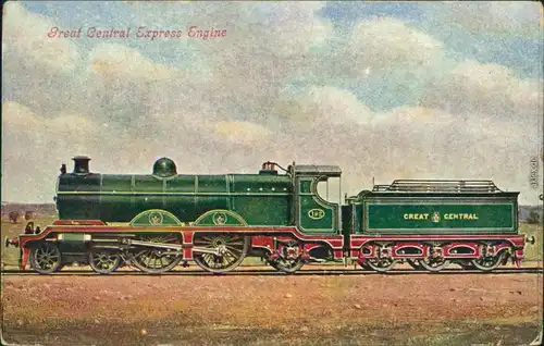 Great Central Express Engine/  Eisenbahn: großer Zentral-Express-Motor 1900