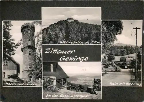 Zittau Hochwaldbaude (759 m), Hochwald-Turm, An der Hochwaldbaude,  1961