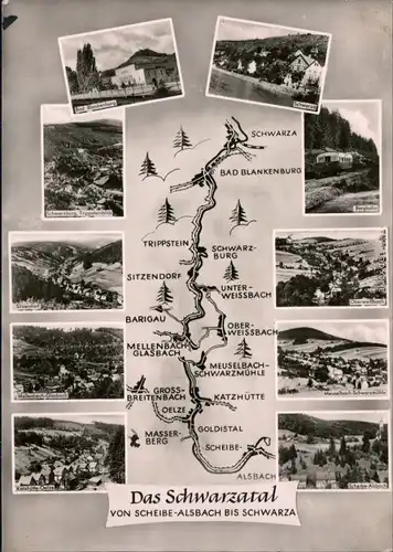 Schwarzburg Das Schwarzatal - von Scheibe-Alsbach bis Schwarza 1961