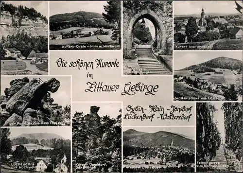Zittau Verschiedene Gebiergs und Umlandansichten im Zittauer Gebirge 1960