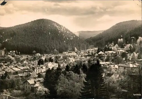 Friedrichroda Panorama-Ansichten der Stadt mit Gottlob 1962