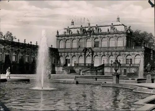 Innere Altstadt-Dresden Dresdner Zwinger mit Brunnen und Fontäne 1963