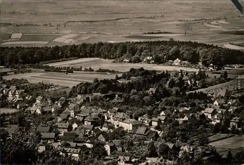 Bad Liebenstein Blick von der Burgruine über die Stadt 1962