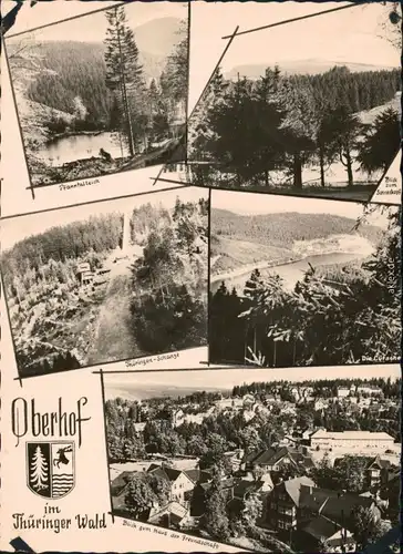 Oberhof (Thüringen) Blick zum Schneekopf, Thüringer-Schanze, Die Lüdsche,  1962