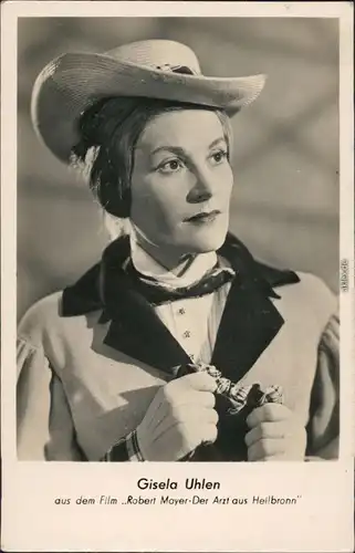 Schauspieler: Gisela Uhlen Ansichtskarte DDR  DEFA 1955