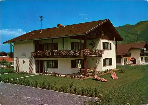 Unterammergau Gästehaus Bierling Ansichtskarte  1984