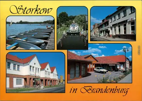 Storkow (Mark Schleuse, Markt, Beeskower Chausee, Einkaufszentrum 1995
