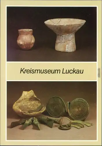 Luckau Łuków Kreismuseum: Stichbandkeramik, Bronzehortfund 1988