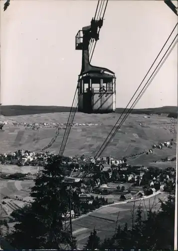 Oberwiesenthal Fichtelberg-Schwebebahn / Seilbahn  FotoAnsichtskarte 1960