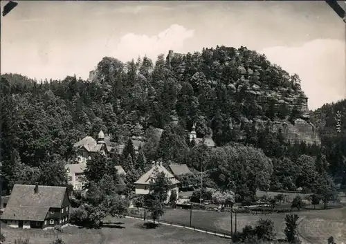 Oybin Blick auf den Berg Oybin Foto Ansichtskarte  1960