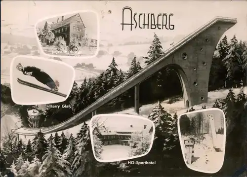 Klingenthal Aschbergschanze  Jugendherberge, HO-Sporthotel, Schanze 1962