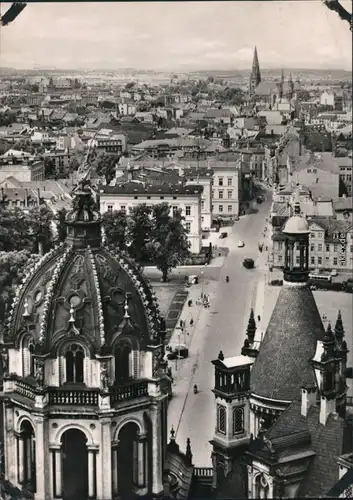 Schwerin Blick auf die Schlostraße und dem Dom 1960
