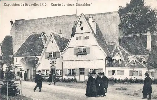 Brüssel Bruxelles Exposition - Entree du vieux Düsseldorf 1910 