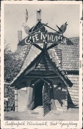 Bad Harzburg Cafe Winuwuk Ansichtskarte  1935