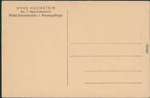 Schreiberhau Szklarska Poręba 2 Bild: Umland und Bauernstübel - Hochstein 1924 