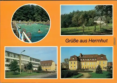 Herrnhut Waldbad Landschaftsschutzgebiet  Förderungszentrum "J.A.Comenius" 1987