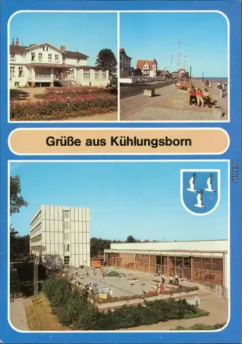 Kühlungsborn Ostsee-Hotel - Reisebüro der DDR, Strandpromenade,   1988