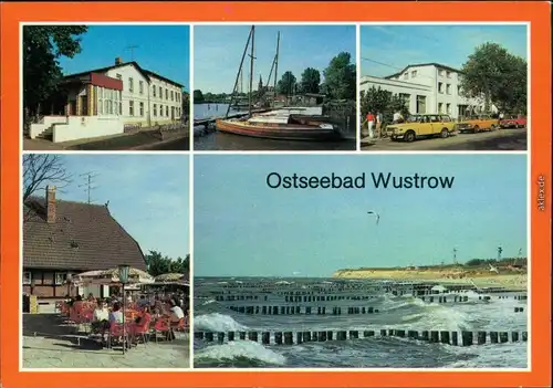 Wustrow (Mecklenburgische Seenplatte) FDGB-Erholungsheim   Segelhafen,  1987