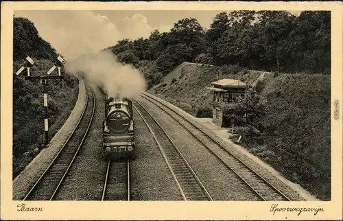 Lage Vuursche-Baarn Dampflokomotive - Haltepunkt Utrecht 1934