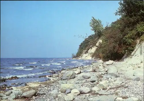 Mecklenburg Vorpommern Ufer-Ansicht mit Blick aufs Meer Bild Heimat DDR 1987