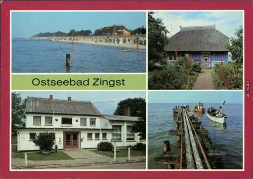 Zingst-Darss Strand mit Kurhaus,  FDGB "Stranddistel", Am Fischerstand 1987