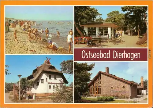 Dierhagen  Strandkiosk, Haus "Käppn Brass" Wohnungsbaukombinates Rostock 1987