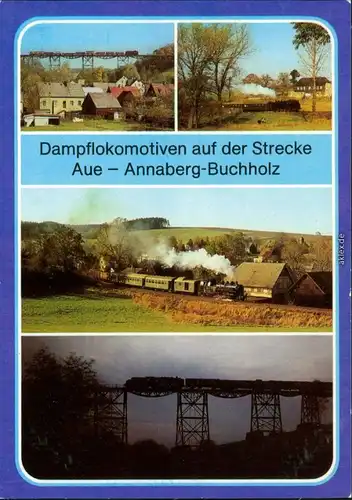 Raschau-Markersbach Viadukt bei Markersbach - Schlettau   Walthersdorf 1988