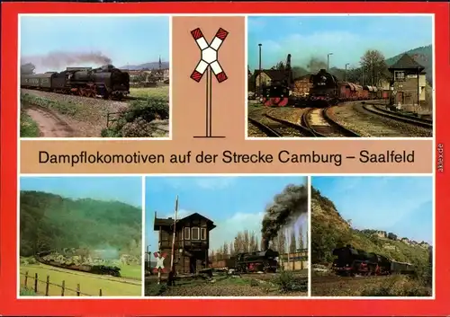 Rudolstadt Saalbahn bei Etzelbach - Bahnhof Uhlstädt, zwischen Camburg   1986