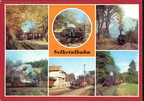 Quedlinburg Selketalbahn Harz Ansichtskarte Bild Heimat DDR 1986
