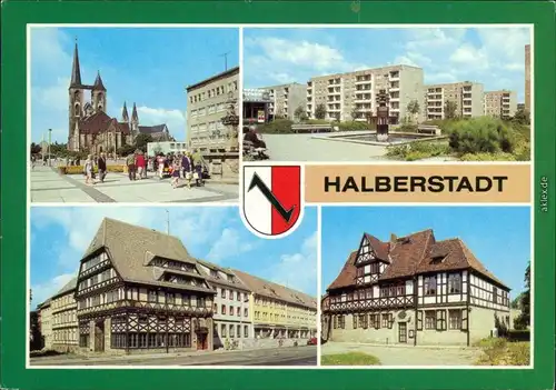 Halberstadt Fischmarkt, Hermann-Matern-Ring, Hotel "St. Florian", Gleimhaus 1983