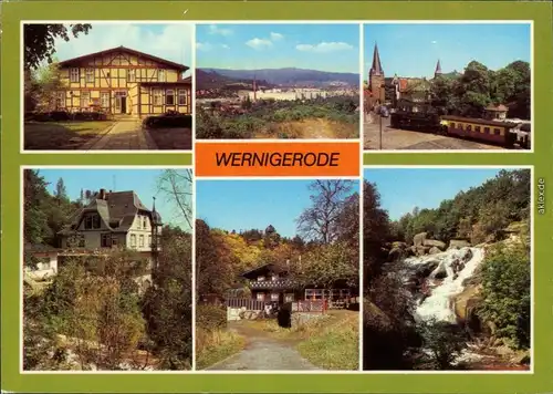 Wernigerode Verpflegungsstelle "Leo Toldtoi", Blick zum Neubaugebiet  1983