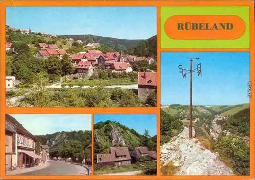 Neuwerk (Bodetal)-Rübeland Überblick über die Stadt, Blankenburger Straße  1983
