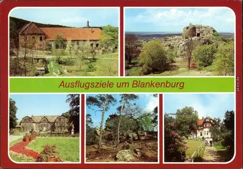 Blankenburg (Harz) Michaelstein  Großvaterfelsen, Gaststätte "Großvater" 1982