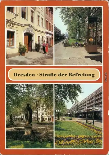 Neustadt Dresden Hauptstraße / Straße der Befreiung / Königstraße  1989