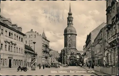 Bad Schandau Marktplatz Einheit Deutschland Ja Littfassäule 
1959