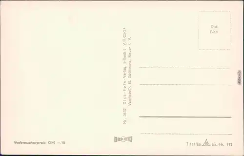 Bad Schandau Panorama-Ansicht, Kirnitzschtal und Schrammsteine 1956