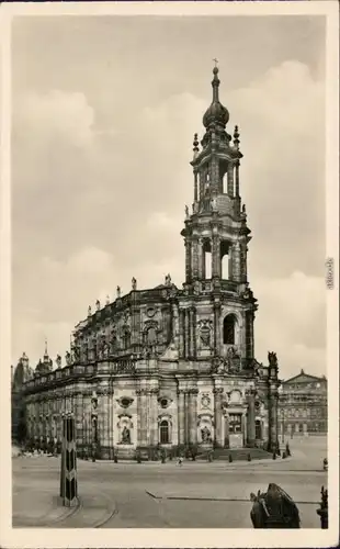 Altstadt Dresden Hofkirche Dresden / Kathedrale Sanctissimae Trinitatis 1956