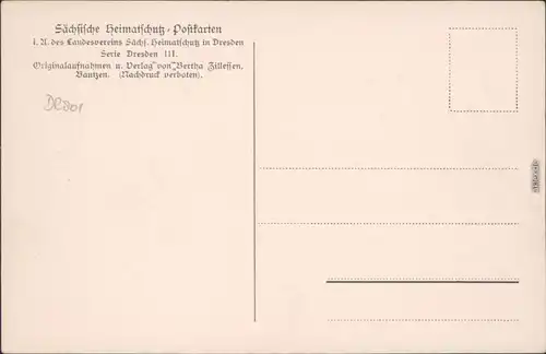 Dresden Palais im Großen Garten Ansichtskarte 1928