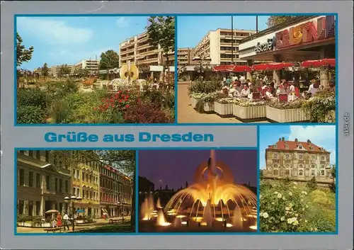 Innere Neustadt Dresden Neustädter Markt Ansichtskarte 1987