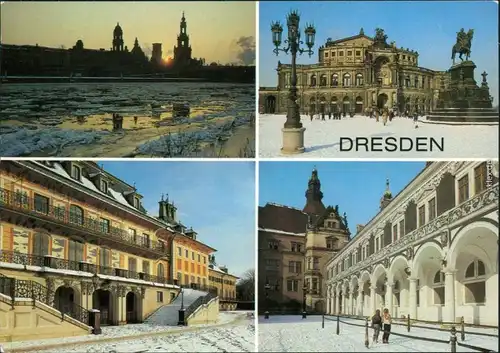 Dresden Terrassenufer, Semperoper, Pillnitz, Stallhof 1987