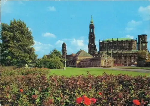 Altstadt Dresden Italienisches Dörfchen und Hofkirche Dresden   1986