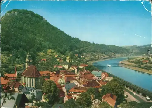 Königstein  Panorama-Ansichten und Festung Königstein 1988