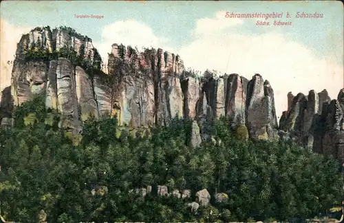 Bad Schandau Schrammsteingebiet - Torstein Gruppe 1914 