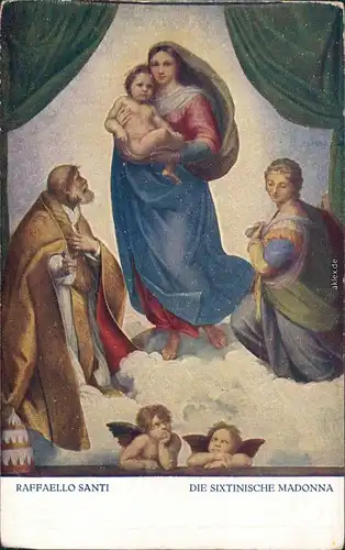 Dresden Die Sixtinische Madonna von Raffaello Santi 1915 