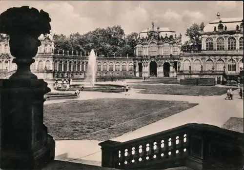 Innere Altstadt Dresden Dresdner Zwinger: Zwingerhof und Wallpavillon 1961