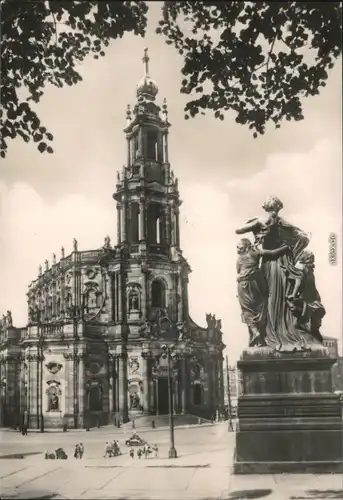 Altstadt Dresden Hofkirche Dresden / Kathedrale Sanctissimae Trinitatis 1968